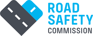 Driving school, hands on the wheel with road signs, logo design. Road Safety Commission Rsc Road Safety In Wa