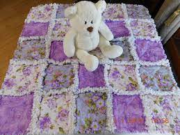 Lavender Cottage Flower Quilt Blanket Rag Quilt Baby Girl Rag Etsy Rag Quilt Quilts Flower Quilt