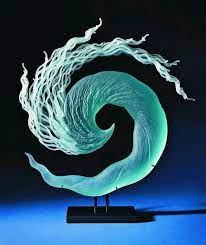 Glass Sculpture By Artist K William Lequier When Turbo Charged Reading You Feel The Text Http Youtu Be Qlf74lr Xbq Glass Sculpture Glass Art Sculptures
