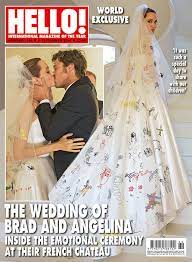 Jonny lee miller (1995 to 1999). Angelina Jolie S Colored Wedding Dress Artnet News