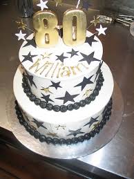 Black And Gold Cupcakes For Men 2 Tier Birthday Cake White Butter Icing Black Gold Stars Tiered Cakes Birthday 2 Tier Birthday Cakes 80 Birthday Cake