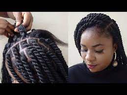 Yarn Twist Step By Step Elastic Band Method How To Make Yarn Twist Youtube Yarn Twist Twist Braid Hairstyles Braids For Black Hair