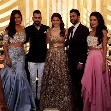 Virushkareception Katrinakaif With Her Sister Isakaif At Virushka Reception In Mumbai Anushkasha Asian Prom Dress Indian Celebrities Sabyasachi Bridal