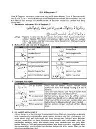 Surat al bayyinah terdiri dari 8 ayat dan diturunkan di madinah. Q S Al Bayyinah