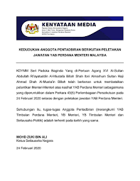 Lawatan kerja oleh yb dato' ahmad suaidi bin abdul rahim (setiausaha.kerajaan negeri perak) telah diadakan di pejabat daerah dan tanah perak tengah, seri iskandar, semalam. O Xrhsths Jab Perdana Menteri Sto Twitter Kenyataan Media Mengenai Kedudukan Anggota Pentadbiran Berikutan Peletakan Jawatan Yab Perdana Menteri Malaysia Sumber Pejabat Ketua Setiausaha Negara Https T Co Lwbnoqpjij