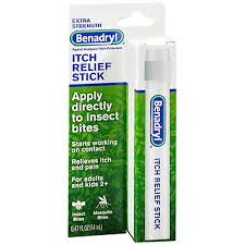 Benadryl Itch Relief Stick 0 47 Oz Itch Relief Anti Itch Cream Insect Bites