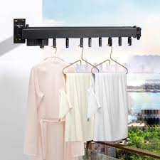 Balcony outdoor wall mounted clothes drying rack. 1pc Folding Wall Mounted Clothes Hanger Outdoor Balcony Multi Function Drying Rack Retractable Invisible Folding Clothes Hanger Drying Racks Aliexpress