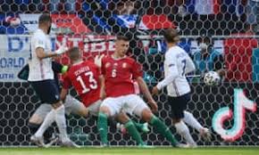 Peter gulacsi drops to his knees after hungary's draw over world champions france. Cjfkv3fqdwq9qm