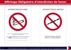 H à h le vendredi de: Interdiction De Fumer Et De Vapoter