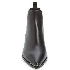 Black Ankle Boots No Heel Leather Black Classic Chelsea Boots Pointy Toe Low Heel Ankle Boots For Work Work Boots Pointy Toe Chunky Heels Boots