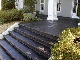 Painted Concrete Porch Floor White House Dark Stepssiteelite Crete Corporationvalparaiso Ind Painted Concrete Porch Concrete Front Porch Front Porch Design