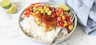 Couscous met kip en mango. Kip Met Mango Avocado Salsa Lekker En Simpel