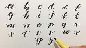 See the handpicked stylish letters a to z images and share with your frends and. English Alphabets A To Z Small Letters Cursive Handwriting Small Letters For Cursive Handwriting Youtube