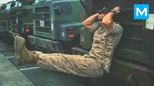 marine in army gym michael eckert