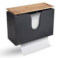 Cozee Bay Bamboo Paper Towel Dispenser/Holder with Lid for Home and  Commercial, Wall Mount or Countertop for Multifold, C Fold, Z fold, Trifold  Hand ...