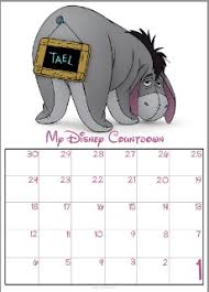 30 Day Disney Countdown Calendars Thedibb