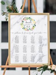 Kraft Wedding Table Arrangement Kraft Wedding Seating Plan