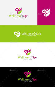 Wellness And Spa Logo Logo Design Health Spa Logo Logo Templates