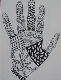 Muster und vorlagen auf arbeitsrechte.de. Faffing About Hands Up Zentangle Patterns Zentangle Drawings Hand Art