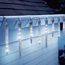 Dripping Icicle Lights - Northern Lights and Trees