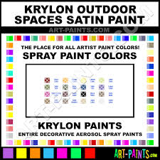 Krylon Outdoor Spaces Satin Spray Paint Aerosol Colors