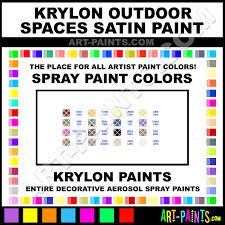 krylon outdoor spaces satin spray paint aerosol colors