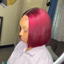 Maybe you would like to learn more about one of these? Burgundy Wine Red Bob Wig Silky Blunt Cut Closure Wig Luvme Hair