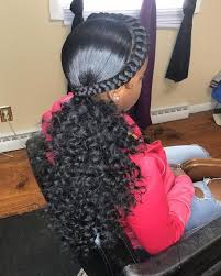 African American Black Hair Ponytail Hairstyles Boujieszn French Braid Ponytail Weave Ponytail Hairstyles Natural Hair Styles