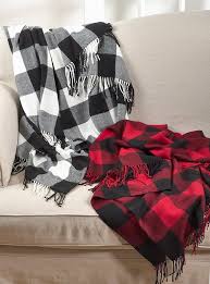 Black And White Plaid Throw Blanket Buffalo Plaid Blanet Plaid Plaid Throw Plaid Throw Blanket