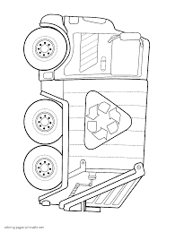 In coloringcrew.com find hundreds of coloring pages of trucks and online coloring pages for free. Recycling Truck Coloring Page Coloring Pages Printable Com