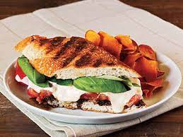 Sourdough chipotle chicken panini 31 sourdough bread, melted cheese, caesar dressing, bacon and chipotle spice come together to make an unforgettable taste. Panini Recipes Cooking Light