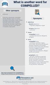 Synonyms For Compelled Thesaurus Net