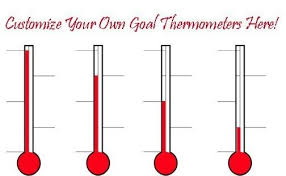 Design Custom Goal And Fundraising Thermometers Online