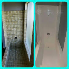 Shower Makeover Using Rustoleum Tub And Tile Paint Turned