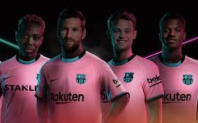 National soccer 2021 argentina #10 lionel messi south american cup vneck tshirt. New Barcelona Third Kit Pictures As Lionel Messi Launches Pink Shirt For 2020 21 Season London Evening Standard Evening Standard