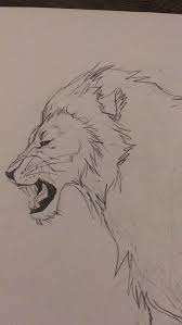 Lion Roaring Drawing By Pisceanwarrior3402 Deviantart Com On Deviantart Lion Sketch Roaring Lion Drawing Lion Head Drawing