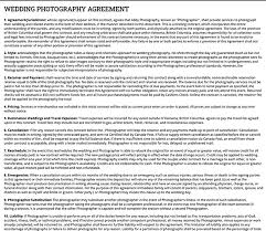 Most contracts stipulate that the photographer owns the rights to all photos taken at the wedding, even the ones of you. 5 Free Wedding Photography Contract Templates