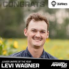 Congratulations to Levi Wagner being named the Baseball Alberta Junior  Umpire of the Year.