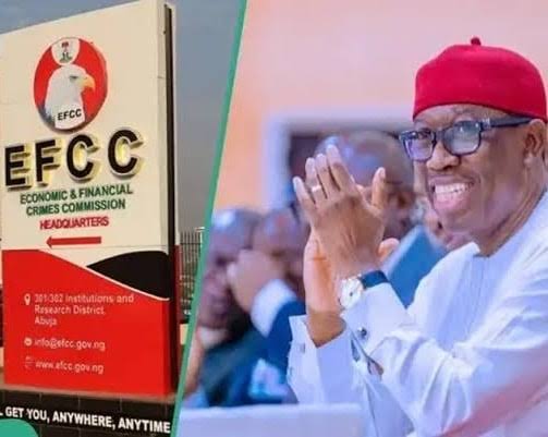 We will probe Okowa's N1.3 trillion loot, despite his joining the APC - EFCC The Economic and Financial Crimes Commission (EFCC) has clarified that former Delta State Governor, Ifeanyi Okowa, remains under