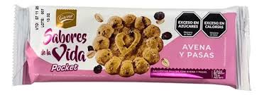 SABORES DE LA VIDA AVENA Y PASAS POCKET 48 X 75G