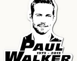 Paul Walker See You Again Decal
