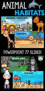 Animal Habitats Powerpoint Woodlands Wetlands Tundra Grasslands Desert Animal Habitats Weather Activities For Kids Habitats