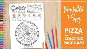 Tell us in the comment section! Free Printable I Spy Pizza Coloring Page Game World Of Printables