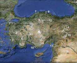It is always essential for the student to possess such a blank map outline to understand and mark locations, directions of various places, rivers, mountains and deserts. Map Of Turkey With The Locations Of Archaeological Surveys Marked Map Download Scientific Diagram