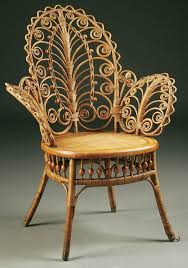 Very Fine Victorian Wicker Parlor Chair Victorian Wicker Wicker Furniture Antique Wicker
