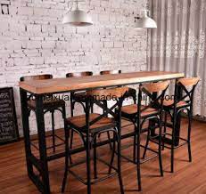 ( 4.6) out of 5 stars. China American Wrought Iron Wood Leisure Chair Retro Bar Chairs And Tables Leisure Cafe Restaurant Bar High Chairs M X3464 China High Chair Wooden Chairs