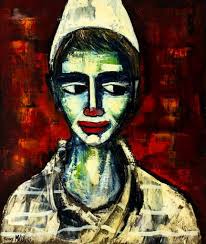 Pierre Emile Lelong Modernist Beach Painting