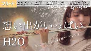 フルート】想い出がいっぱい/H2O【楽譜】Flute＆Acousticguitar cover☺️大人の階段上る君はまだシンデレラさ - YouTube