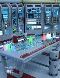 Sci Fi Lab Props Is A Interior Sci Fi Futuristic For Daz Studio Or Poser Created By Daz Originals And Pe Futuristic Technology Spaceship Interior Sci Fi Props