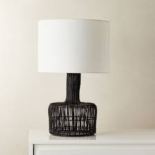 Wicker Black Table Lamp Reviews Cb2 Black Table Lamps Pink Table Lamp Table Lamp